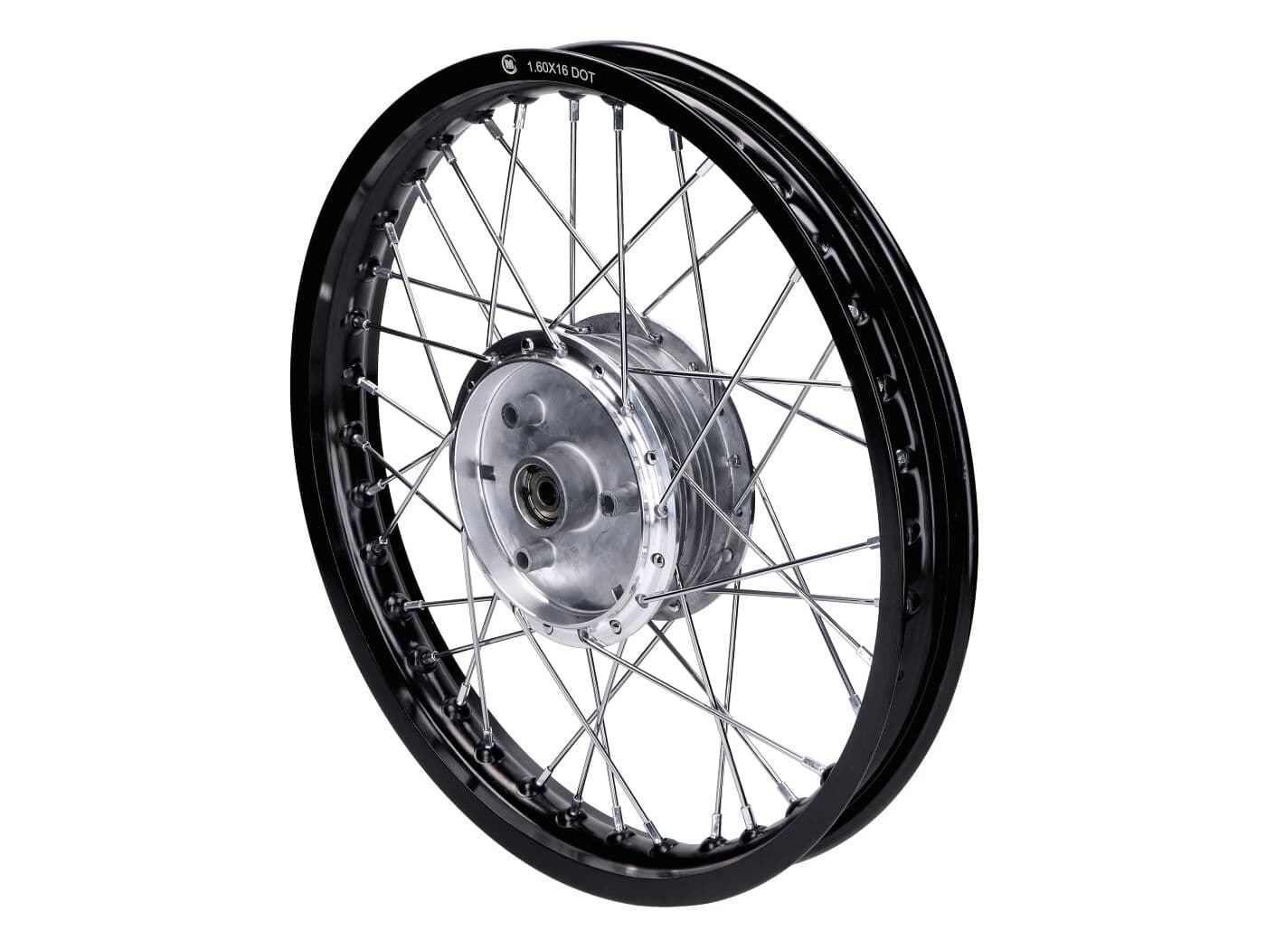101 Octane Drátové kolo 1,60 x 16 alu černá, Simson S50, S51, S53, S70, S83, KR51/1, KR51/2 Schwalbe, SR4-1 Spatz, SR4-2 Star, SR4-3 Sperber, SR4-4 Habicht