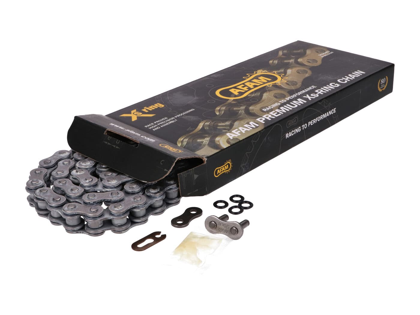 Řetěz AFAM XS-Ring černý - 520 XLR2 x 104