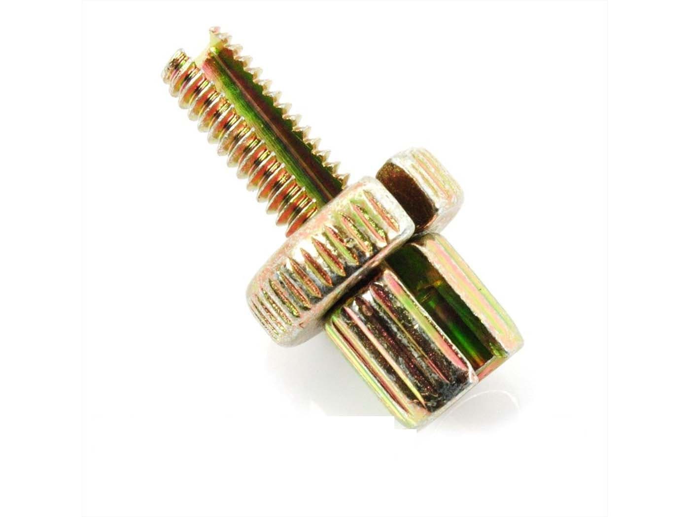 Diverse / Import Seřizovací šroub s rýhováním M6 x 18mm 7mm 6mm 2.5mm pro moped, moped, mokick