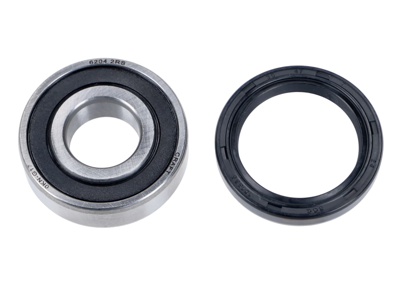 Rear wheel bearing set for Piaggio NRG 50 05-12, Typhoon 50 06-08