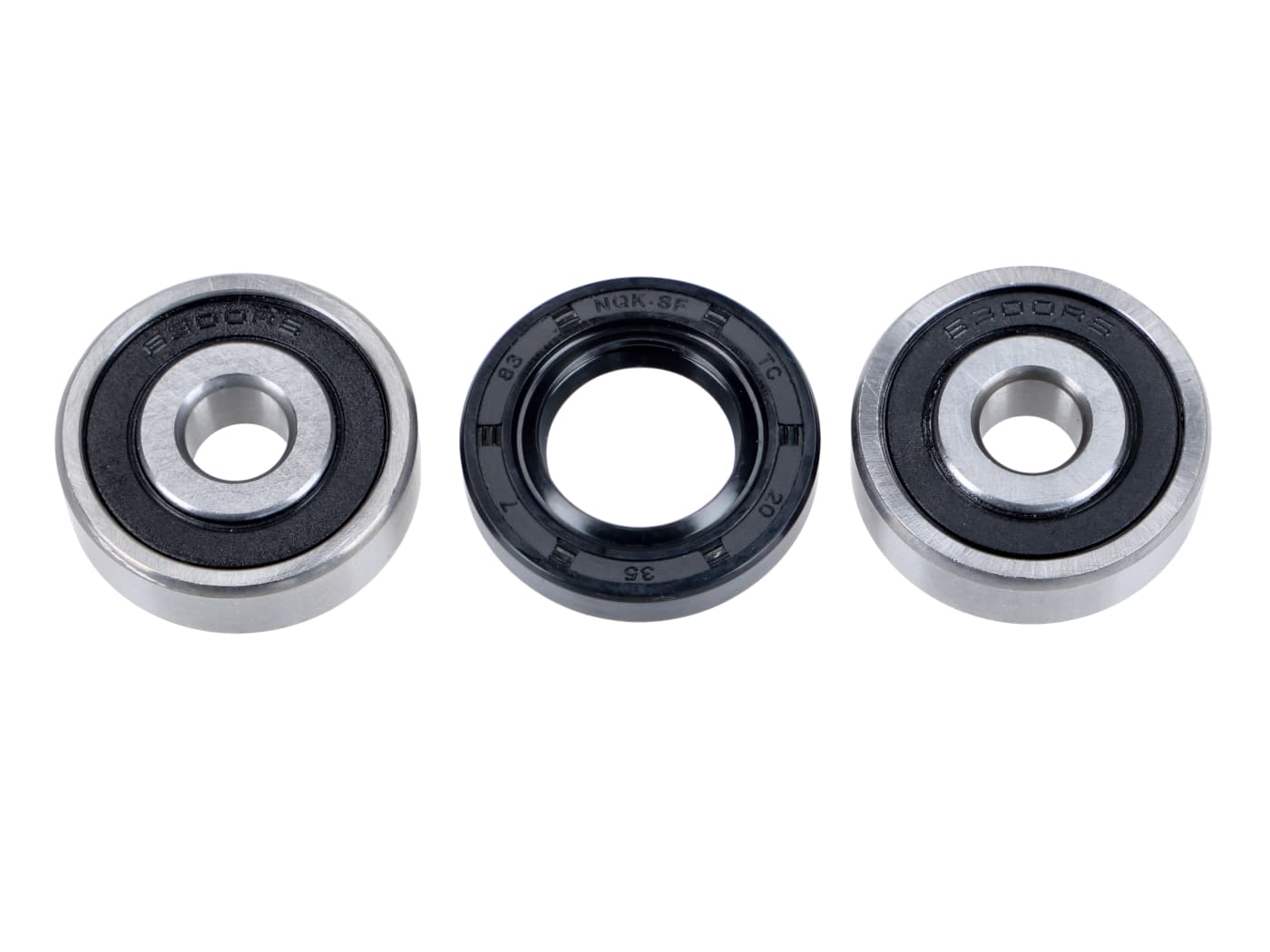 Front wheel bearing set for Yamaha Jog R, Jog RR, BWS, Slider, Forte, Ovetto, Aerox