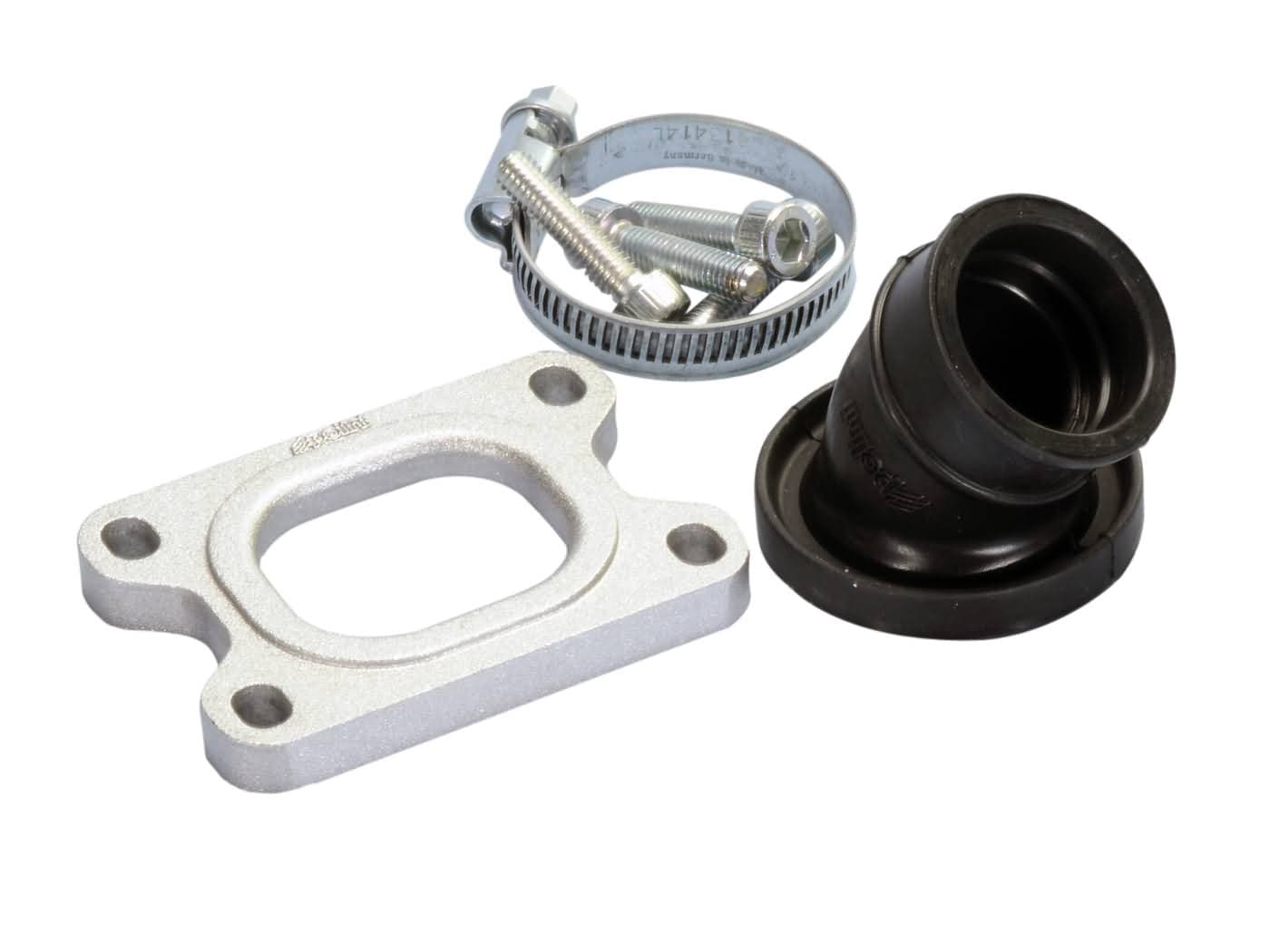 Příruba sání Polini 360 23/28,5mm, Derbi D50B0, EBE, EBS s 23-24mm CP karburátor