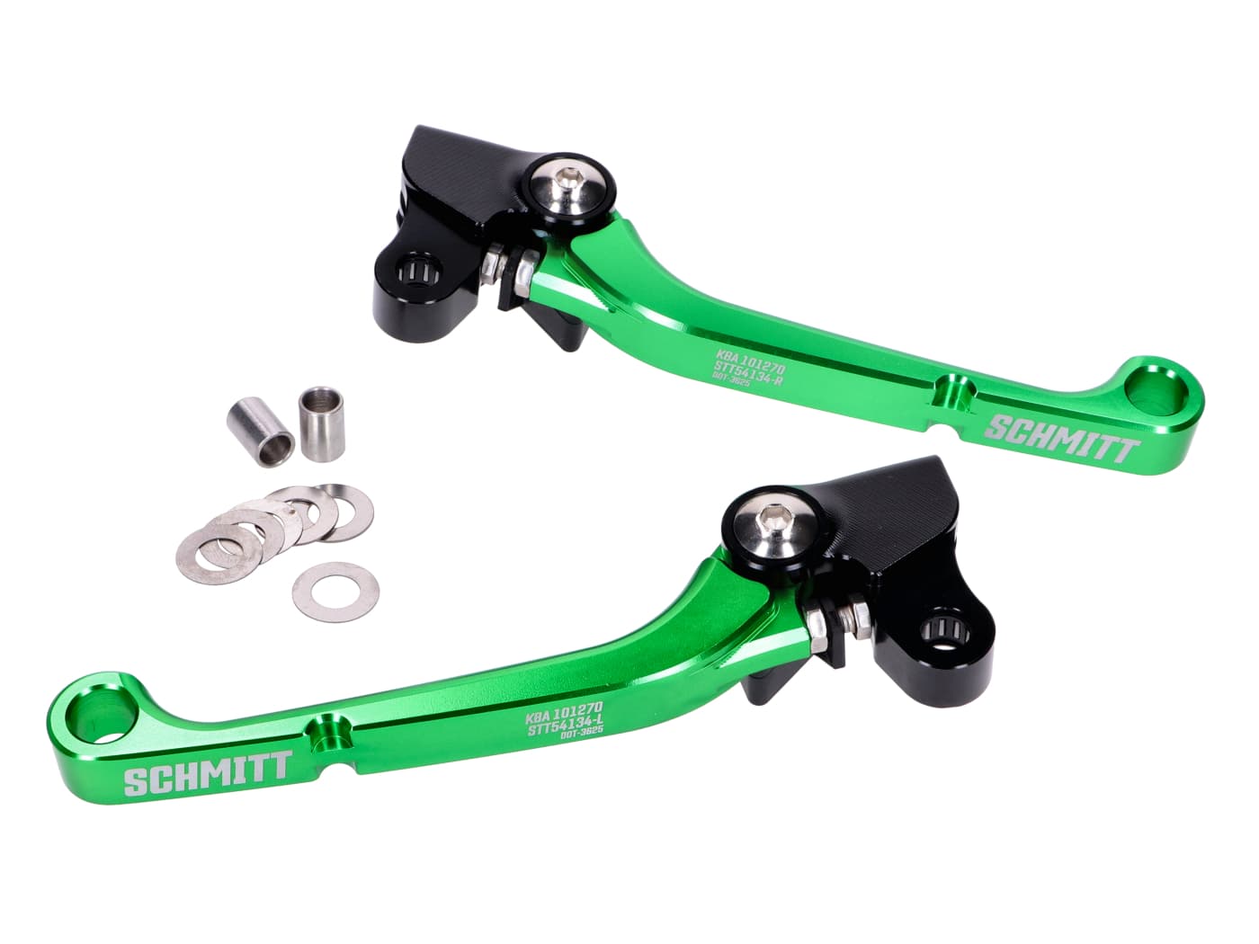 Brake lever Clutch lever set Schmitt hand anchor CNC aluminum black-green for Simson S50, S51, S53, KR51/2, SR50, SR80